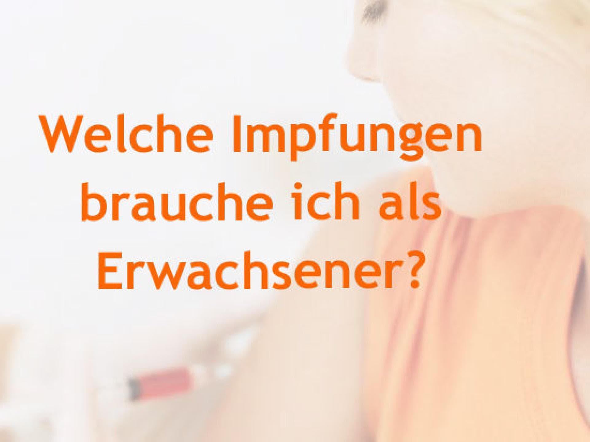 Impfschutz Erwachsene