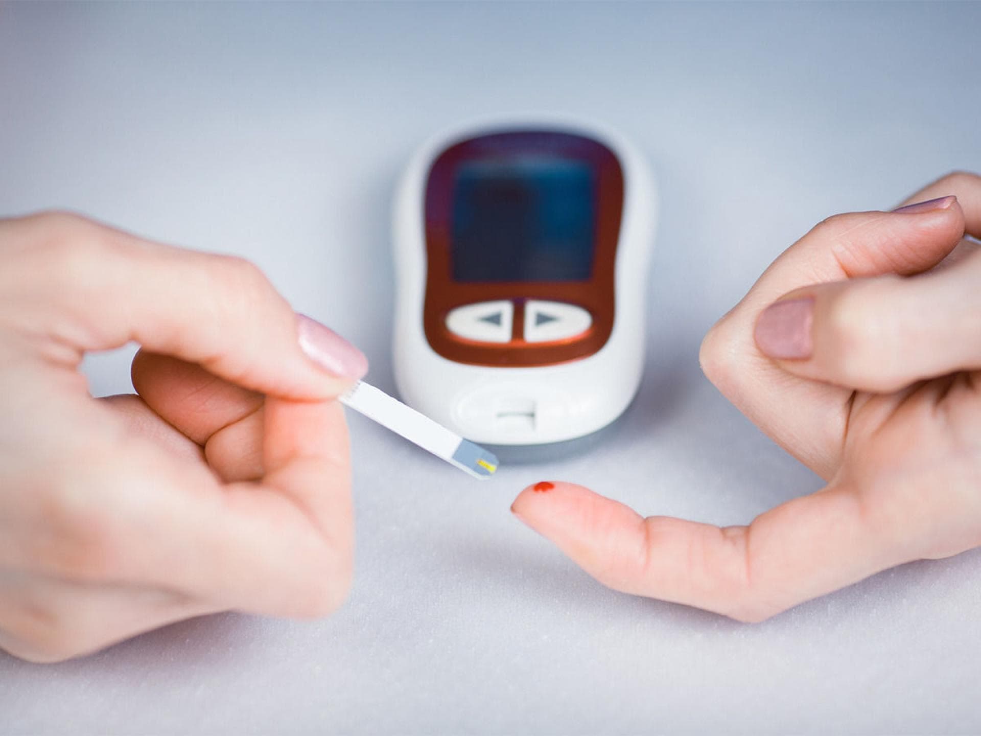 Blutzuckermessung am Finger