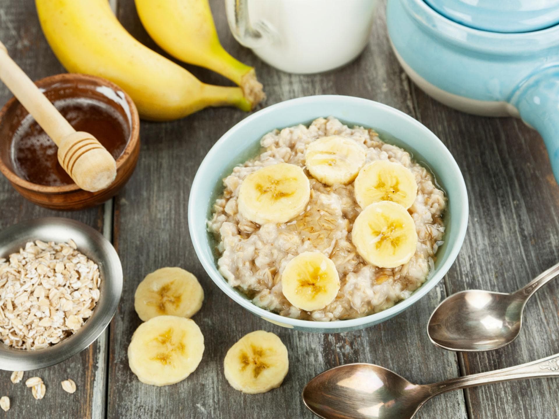 Chia-Oats mit Mango und Bananen 