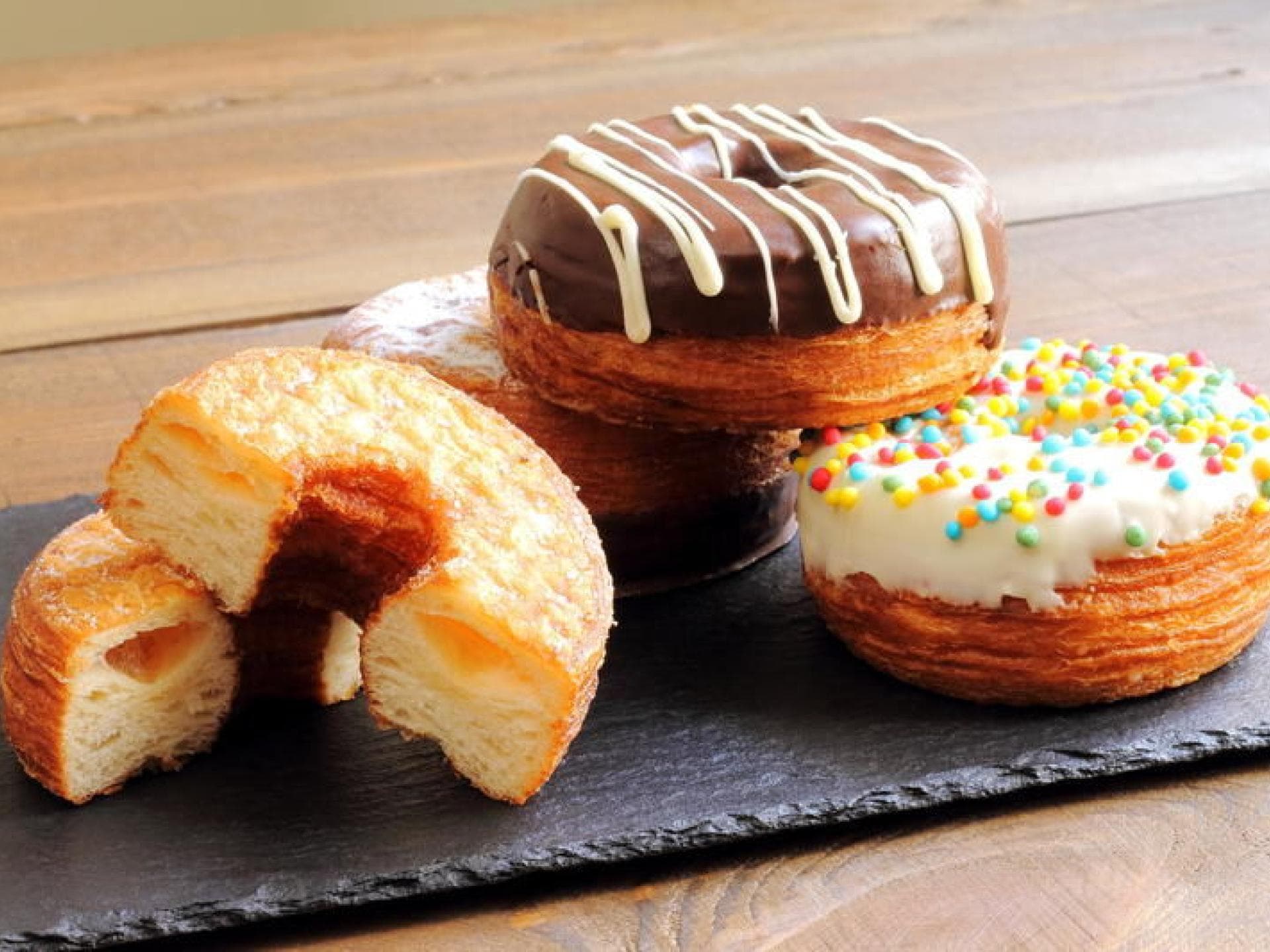 Donuts Leckere Donuts mit Glasur