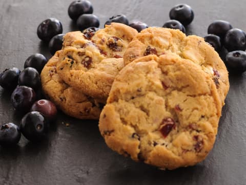 Plätzchen mit Heidelbeeren
