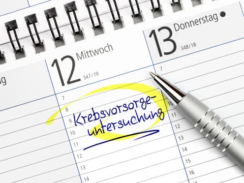 Termin für Krebsvorsorgeuntersuchung im Terminkalender