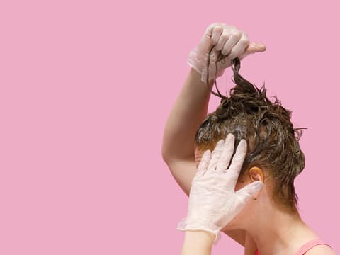 Dunkle Haare aufhellen