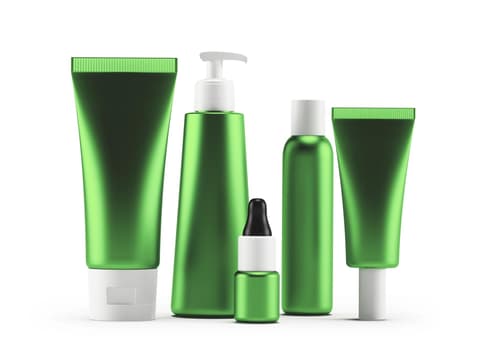 unbeschriftete Haarprodukte