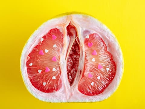 Vulva mit Ausschlag