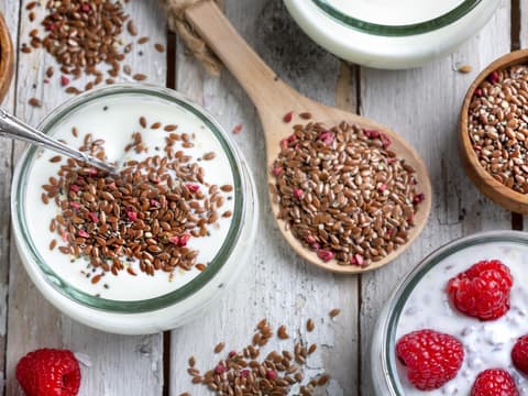 Joghurt mit Leinsamen