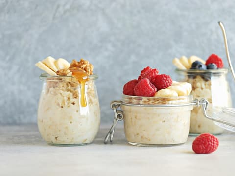 Overnight Oats in Einmachgläsern