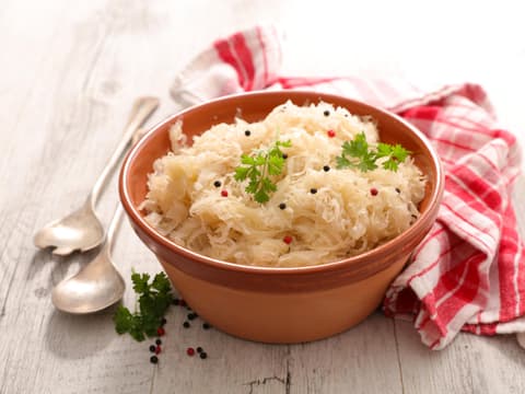 Sauerkraut in Schüssel
