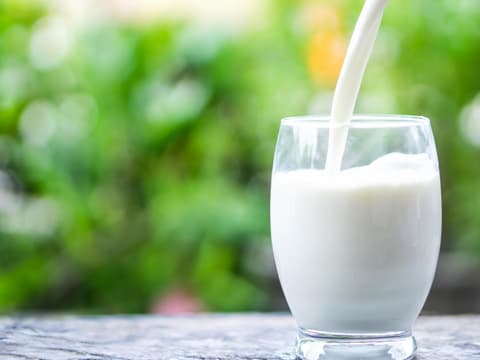 Glas Milch