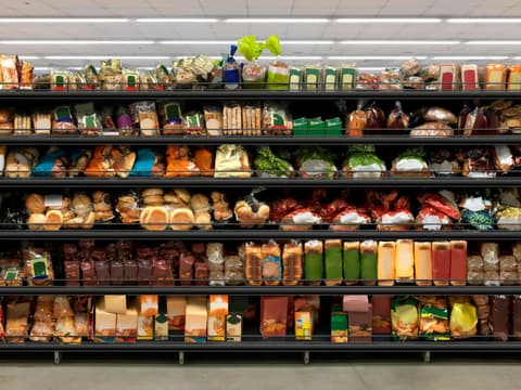 Brotabteilung im Supermarkt