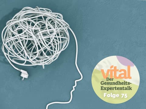 Stromkabel formt Profil eines Menschen mit verknotetem Gehirn