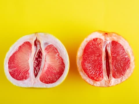 Schamlippen Grapefruit