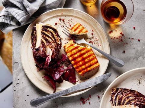 Gegrillter Tofu mit Radicchio