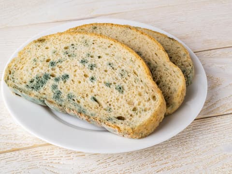 Brotscheibe mit Schimmel