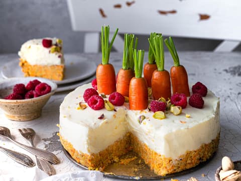Himbeer-Möhren-Cheesecake