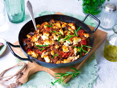 Hackfleisch-Feta-Auflauf