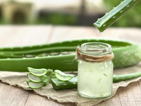 Aloe-Vera Gel im Glas