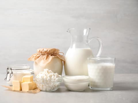 verschiedene Milchprodukte