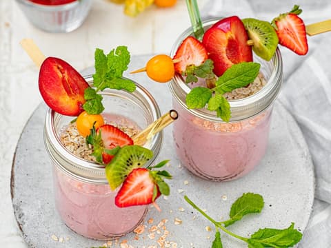 Erdbeer-Httenkaese-Smoothie