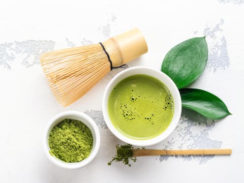 Fertig zubereiteter Matcha