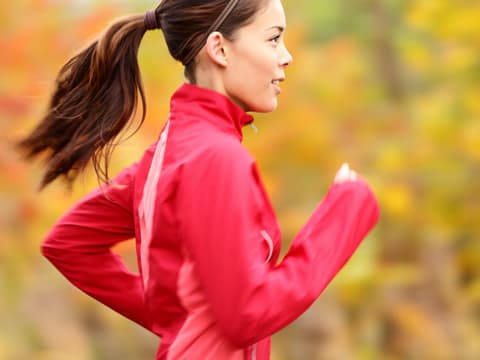 Frau Herbst Joggen 