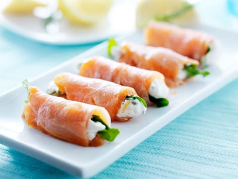 Low Carb Sushi mit Lachs 