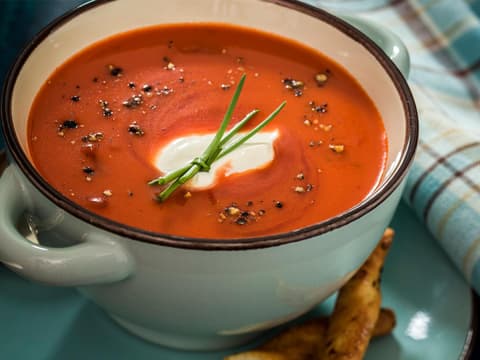 Low Carb Tomaten Parmesan Suppe