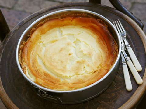 Leichter Käsekuchen mit Ananas