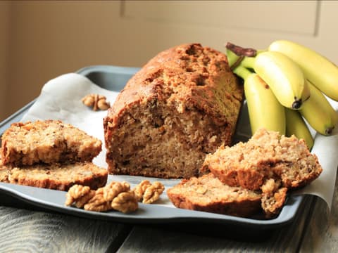 Bananenbrot mit Nüssen