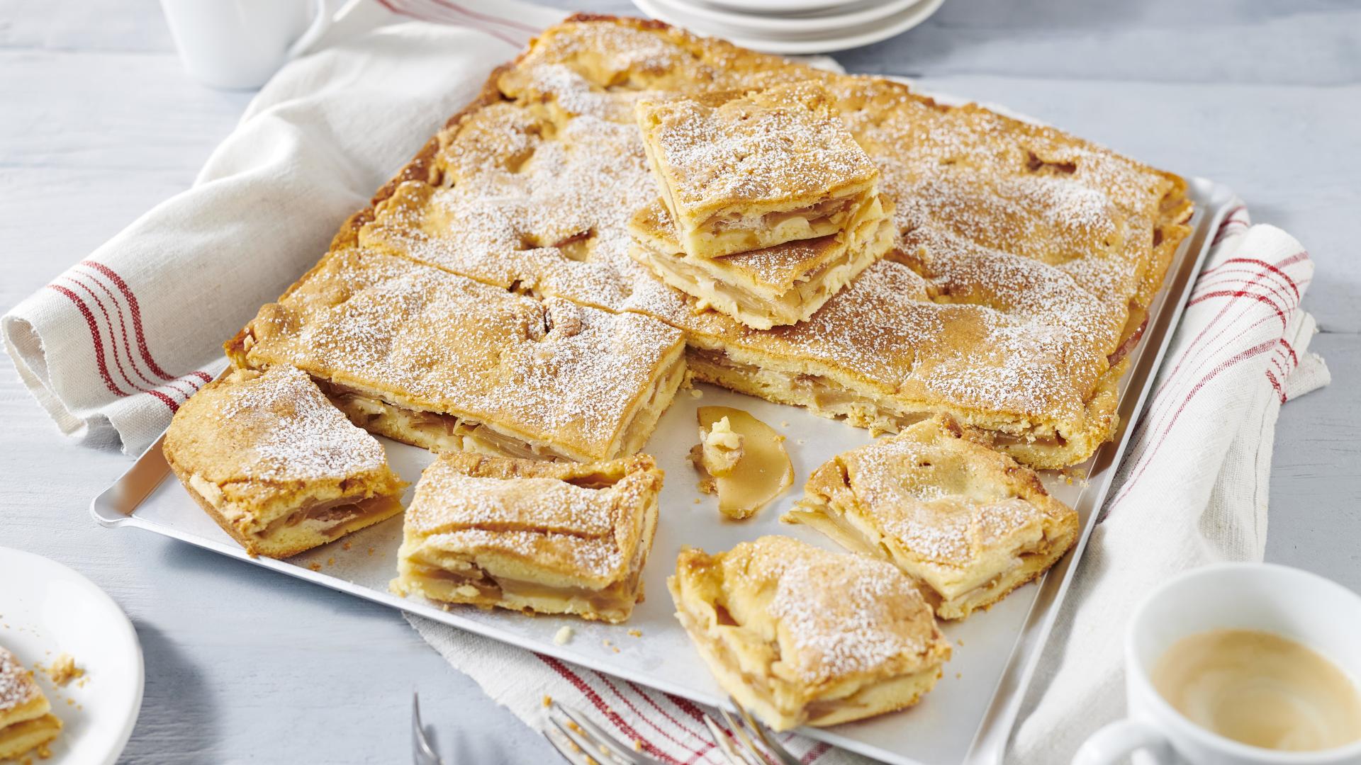 Herbst-Rezept: Dieser köstliche Apfelkuchen vom Blech gelingt im ...
