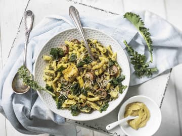 Grünkohl-Spätzle-One Pot