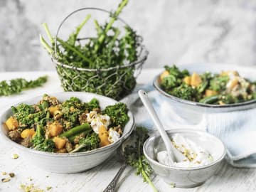 Grünkohl-Süßkartoffel-Curry mit Hackfleisch