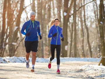 Paar joggen Paar joggen
