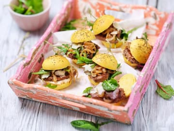 Mini-Burger mit Lammfilet Mini-Burger mit Lammfilet