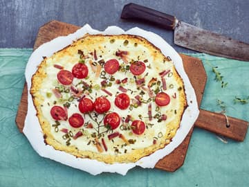 Flammkuchen mit Blumenkohl Flammkuchen mit Blumenkohl
