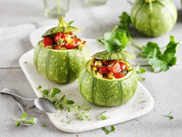 Gefüllte Zucchini Gefüllte Zucchini