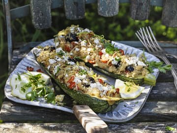 Gefüllte Zucchini Gefüllte Zucchini