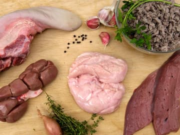 Innereien, Leber und Fleisch Innereien, Leber und Fleisch