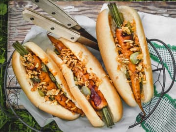 Möhren Hot Dogs Möhren Hot Dogs