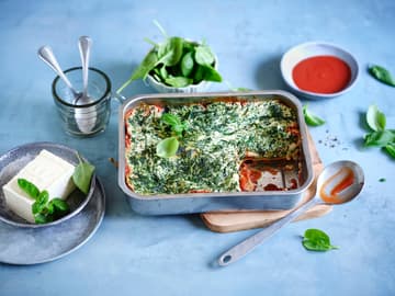 Tofulasagne mit Spinat und Muskat Tofulasagne mit Spinat und Muskat