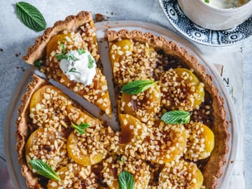 Vegane Aprikosentarte mit Buchweizenmehl Vegane Aprikosentarte mit Buchweizenmehl