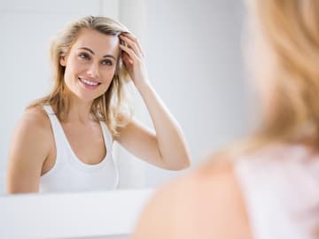 Blondhaarige Frau Blondhaarige Frau