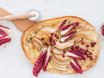 Flammkuchen mit Birne Flammkuchen mit Birne