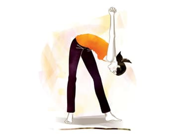 Dhanurasana im stehen Dhanurasana im stehen