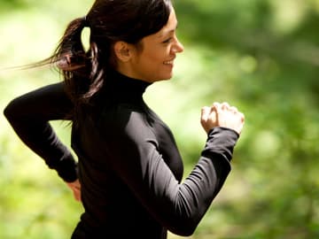 Frau joggt Frau joggt