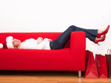 Frau auf der Couch Frau auf der Couch