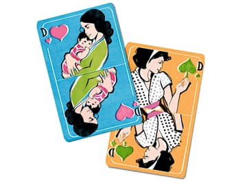 Mutter und kinderlose Frau Mutter und kinderlose Frau