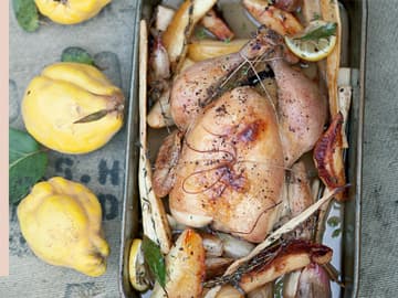 Poularde mit Quitten Poularde mit Quitten