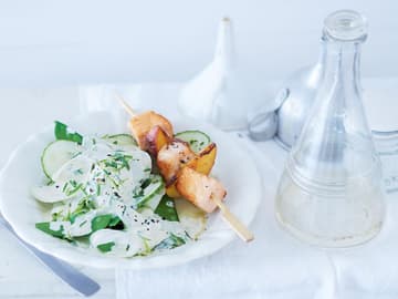 Gemüse Salat mit Lachs Gemüse Salat mit Lachs