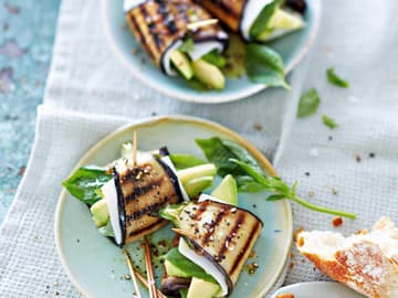 Auberginen-Avocado-Röllchen Auberginen-Avocado-Röllchen